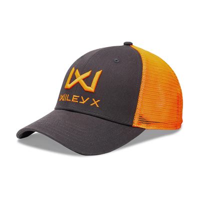 Baseballkappe ORANGES Logo WILEY X GRAU/ORANGE