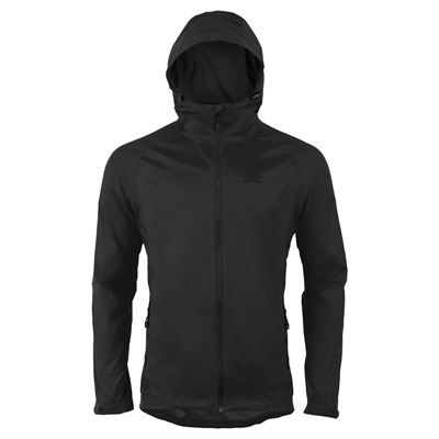 STOW & GO wasserdichte Jacke mit Kapuze faltbar BLACK