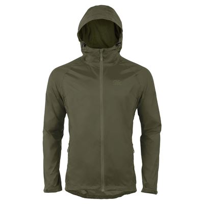 STOW & GO wasserdichte Jacke mit Kapuze faltbar OLIV