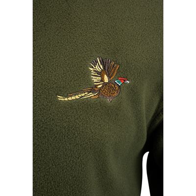 Fleece-Pullover mit Fasanenmotiv GRÜN JACK PYKE JFLTPHM 6