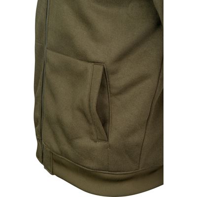 Yakka-Sweatshirt mit Kapuze und Reißverschluss OLIV