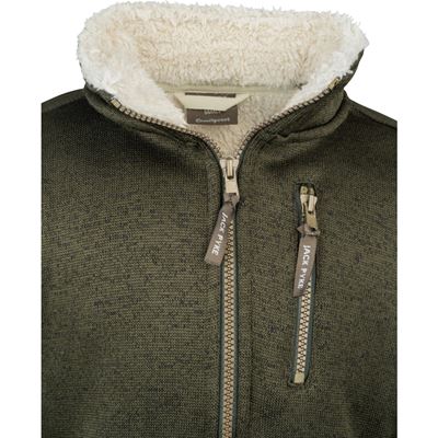 Kinderjacke SCANDINAVIAN SHERPA isoliert OLIVE