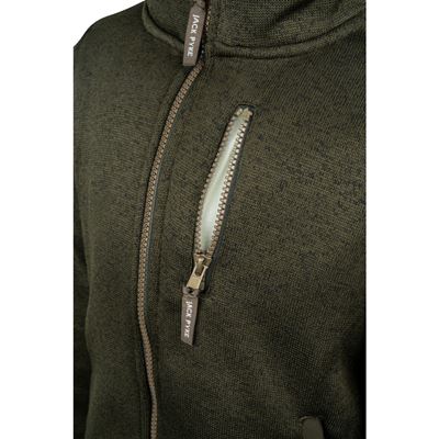 Kinderjacke SCANDINAVIAN SHERPA isoliert OLIVE