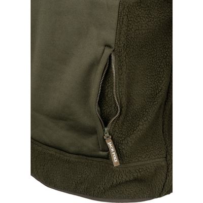 SHERPA FLEECE PULLOVER DARK OLIVE