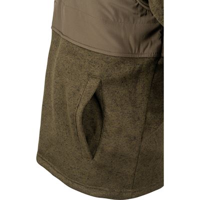 SNAP NECK PULLOVER OLIVE