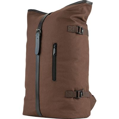 Rucksack FOLD TOP Canvas BRAUN