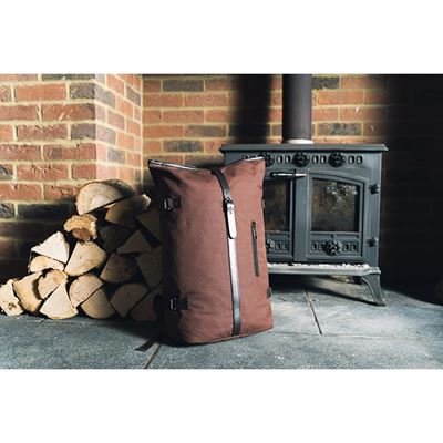 Rucksack FOLD TOP Canvas BRAUN