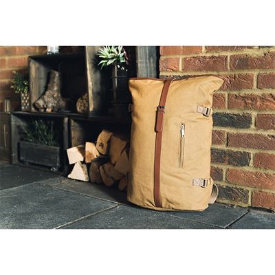 Rucksack FOLD TOP Canvas SAND
