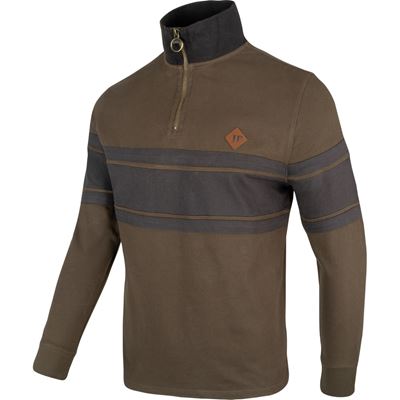 Sweatshirt HALF ZIP CONTRAST GRÜN