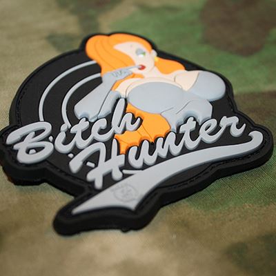 Patch BITCH HUNTER Plastik VELCRO dunkel