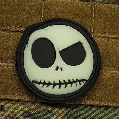 Patch NIGHTMARE SMILEY Plastik GLOW IN THE DARK