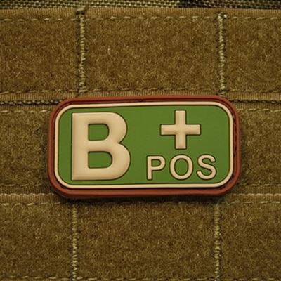 Patch BLUTGRUPPE B POS Plastik MULTICAM®