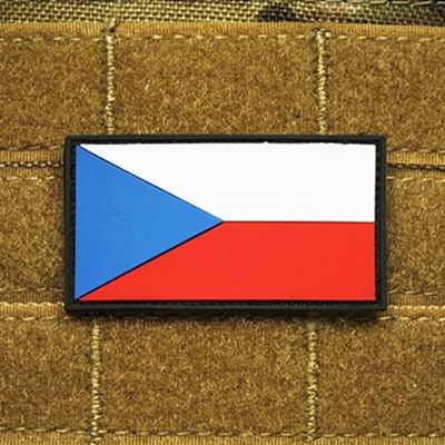 Patch Flagge CZ Plastik Velcro BUNT