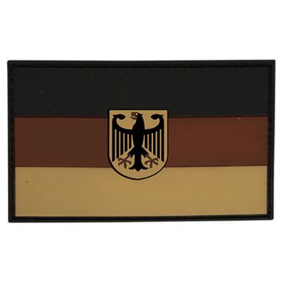 Patch Deutsche Flagge mit Adlersymbol Plastik DESERT Velcro