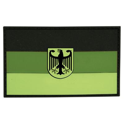 Patch Deutsche Flagge mit Adlersymbol Plastik GRÜN Velcro