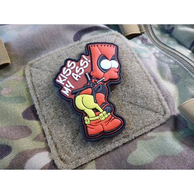 Patch KISS MY ASS Plastik Velcro JACKETS TO GO JTG-DPS-FC 2