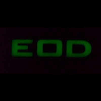 Patch EOD Plastik GLOW IN THE DARK