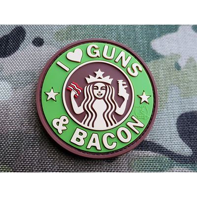 Patch GUNS AND BACON Plastik Velcro MULTICAM®