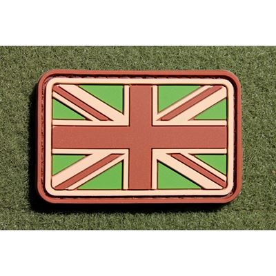 Patch Flagge GB Velcro Plastik MULTICAM