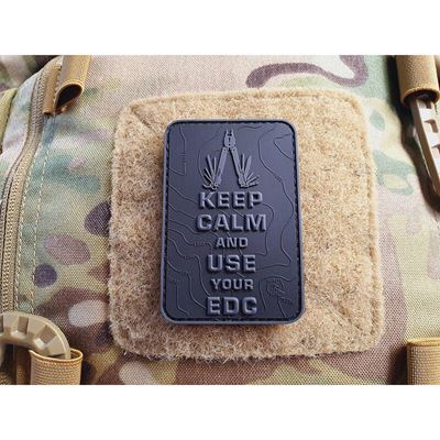 Aufnäher KEEP CALM AND USE YOUR EDC mit Klettverschluss SCHWARZ JACKETS TO GO JTG-KCN-BO 2