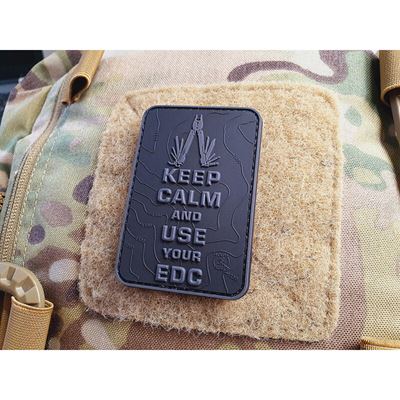Aufnäher KEEP CALM AND USE YOUR EDC mit Klettverschluss SCHWARZ JACKETS TO GO JTG-KCN-BO 3