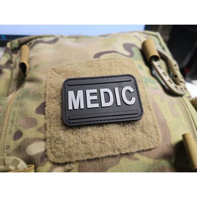 Aufnäher MEDIC mit Klettverschluss SCHWARZ JACKETS TO GO JTG-MEDIC-SWAT 2