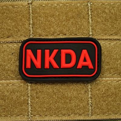 Patch BLUTGRUPPE NKDA Plastik SCHWARZ/ROT