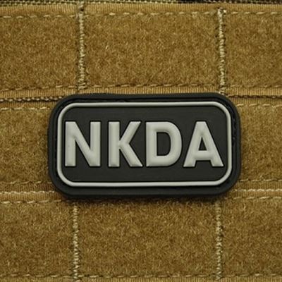 Patch BLUTGRUPPE NKDA Plastik SCHWARZ