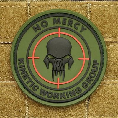 Patch NO MERCY - KINETIC GROUP Plastik GRÜN