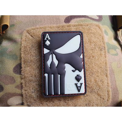 Patch PUNISHER ACE OF SPADES Velcro GLOW IN THE DARK
