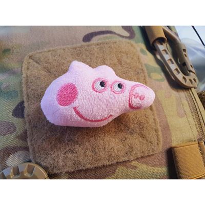 Patch PINK PIG Velcro PLÜSCH