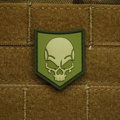 Patch SOF SKULL Plastik GRÜN