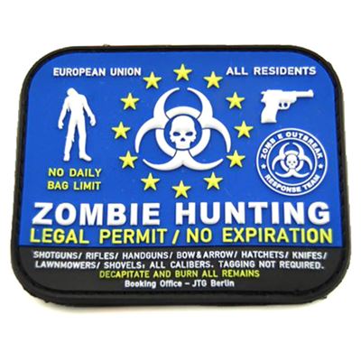 Patch ZOMBIE HUNTING Plastik VELCRO