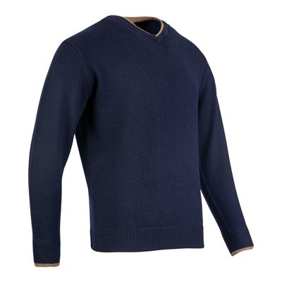 Pullover ASHCOMBE mit V-Ausschnitt aus Lammwolle BLAU JACK PYKE JVNECASHNAV 3