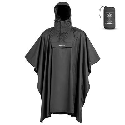 Wasserdichter Poncho CLOUDBURST SCHWARZ