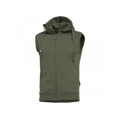 Weste THESPIS mit Kapuze CAMO GREEN