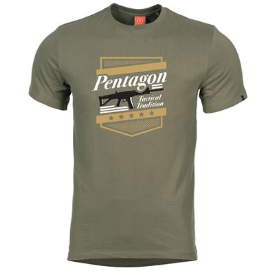 T-Shirt A.C.R. PENTAGON tactical tradition GRÜN