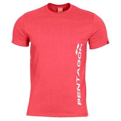 T-Shirt PENTAGON VERTICAL LAVA RED