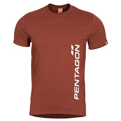 T-Shirt PENTAGON VERTICAL MAROON RED