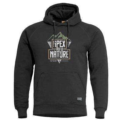 Pullover PHAETON APEX OF NATURE mit Kapuze SCHWARZ