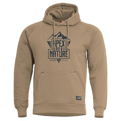 Pullover PHAETON APEX OF NATURE mit Kapuze TAN BROWN