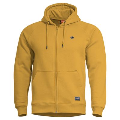 Pullover PHAETON ZIP mit Kapuze TUSCAN YELOW