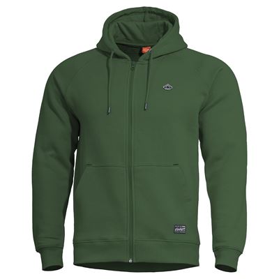 Pullover PHAETON ZIP mit Kapuze SPRINGBOK GREEN