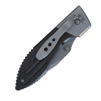 Klappmesser WARTHOG Tanto glatte Klinge SCHWARZ