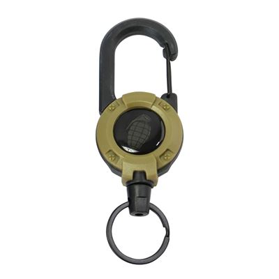 Schlüsselanhänger HEAVY DUTY mit Winde und Karabiner COYOTE