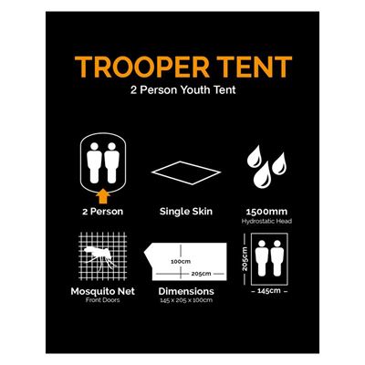 Zelt TROOPER für 2 Personen BTP