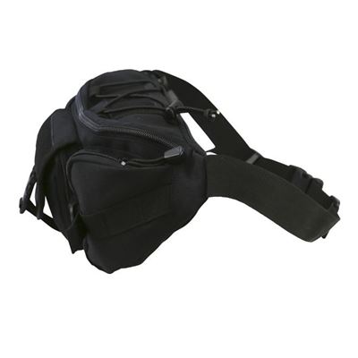 Taktische Bauchtasche Velcro SCHWARZ