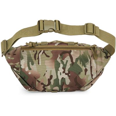 AMHEH Taktische Bauchtasche – 3,5 Liter, Wasserabweisend, Verstellbar Bis 150 Cm, Mit MOLLE, Camo