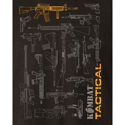 TACTICAL GUN Baumwoll-T-Shirt BLACK