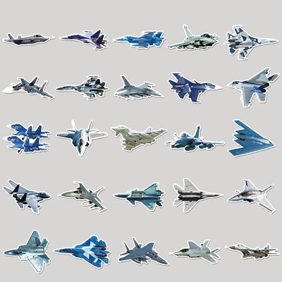 Aufkleber FLUGZEUGE Set mit 50 Stück KOMBAT KO-2302-AIR 2